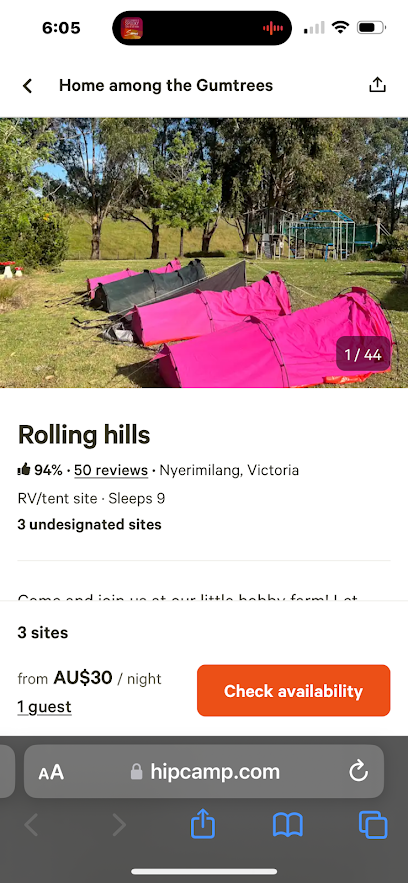 Hip camps Home among the Gumtrees